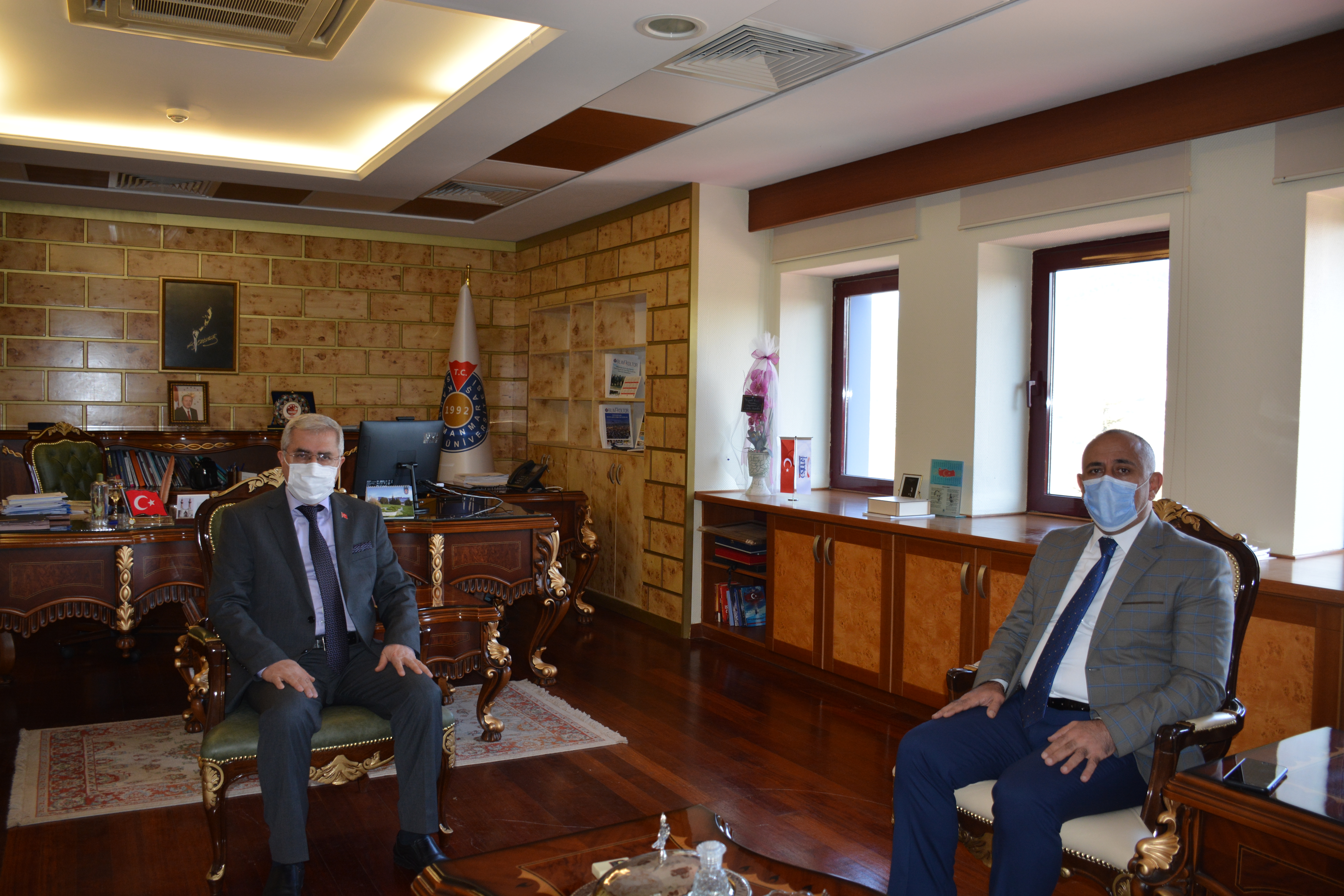 Vali Yardımcısı Mahmut Hersanlıoğlu, Üniversitemiz Rektörü Prof. Dr. Niyazi Can’ı Ziyaret Etti