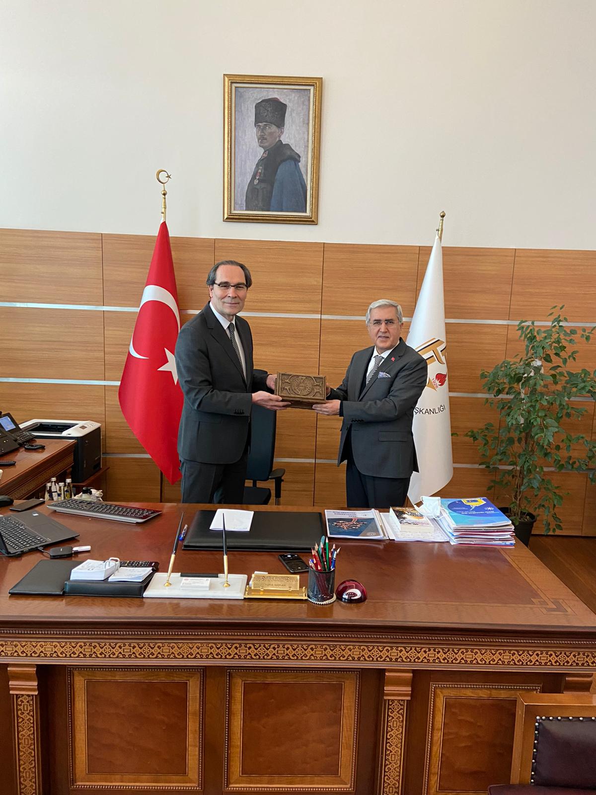 KSÜ Rektörü Can’ın, MEB Talim ve Terbiye Kurulu Başkanı Dönmez’i Ziyaretinde İşbirliği Konuları Görüşüldü