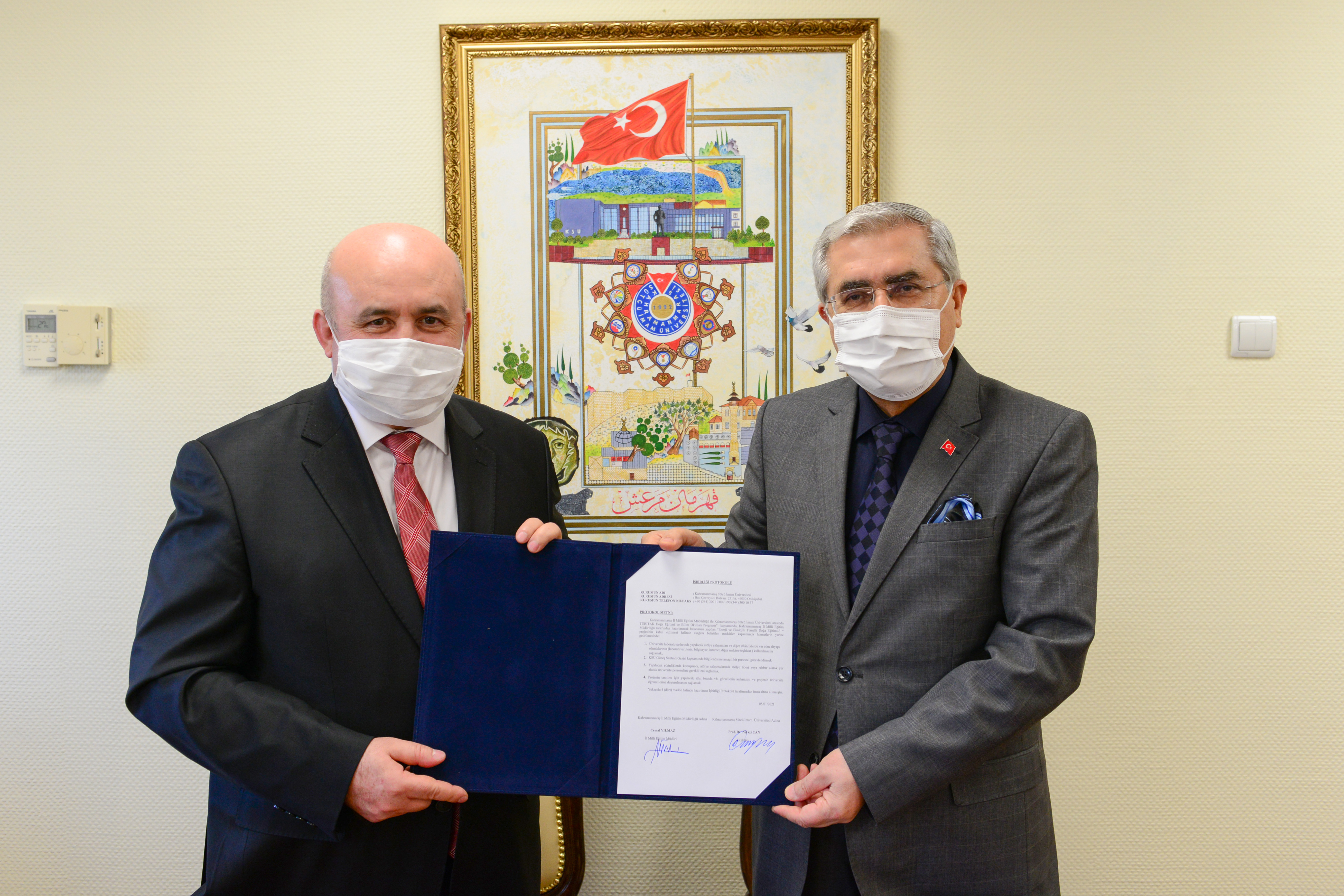 Üniversitemiz ve Kahramanmaraş İl Milli Eğitim Müdürlüğü Arasında İşbirliği Protokolü İmzalandı