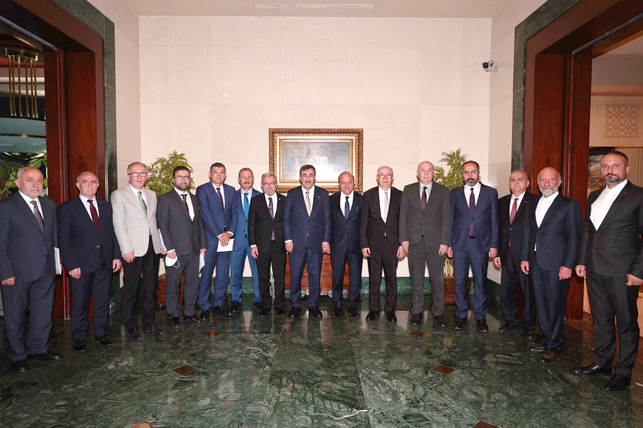 Rektör Yasım’dan Cumhurbaşkanı Yardımcısı Cevdet Yılmaz'a Ziyaret