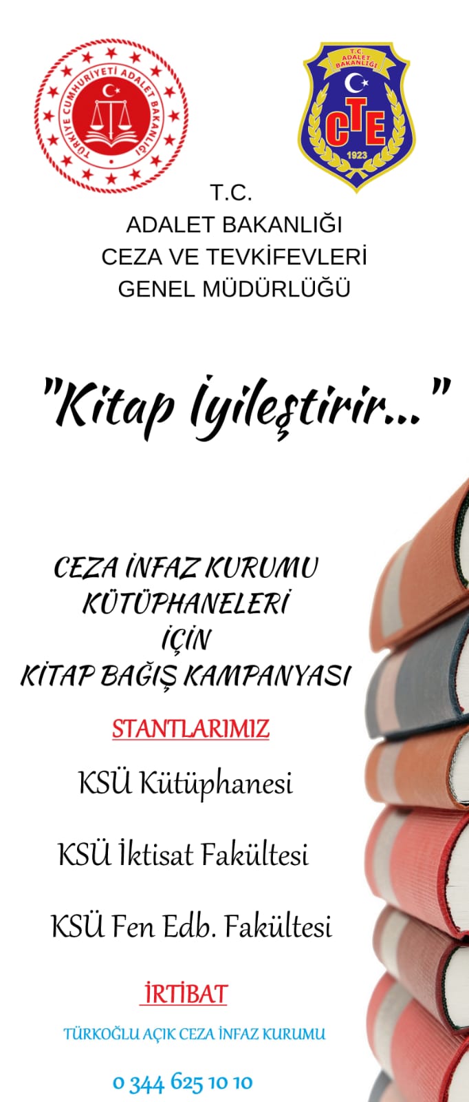 Ceza İnfaz Kurumu Kütüphaneleri İçin Kitap Bağış Kampanyası